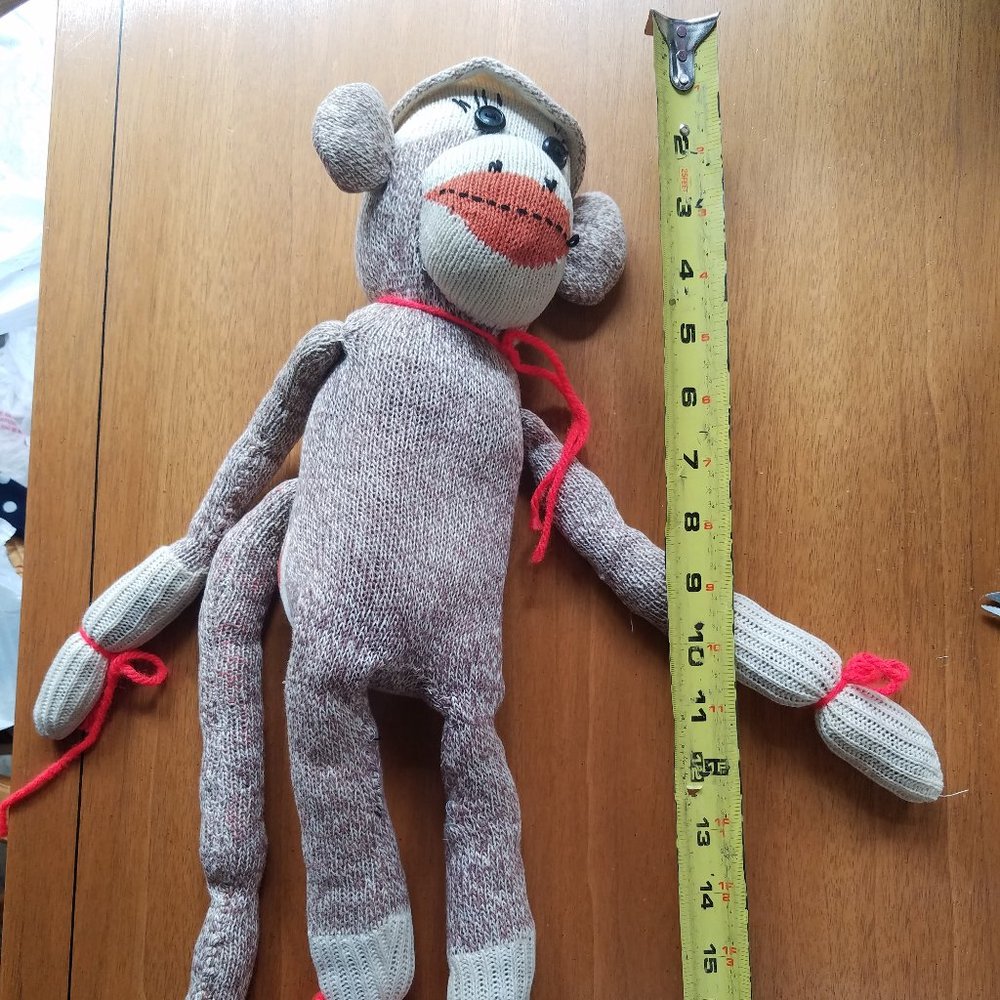 Vintage sock monkey doll
